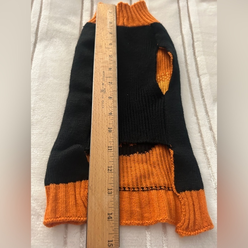 NWT Halloween Simplydog Black Orange Small Pet Costume with Pumpkin Design - Picture 6 of 12